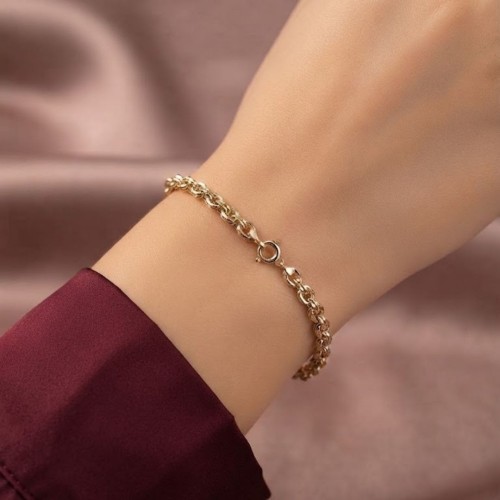 Güverse Model 14 Ayar Altın Bileklik